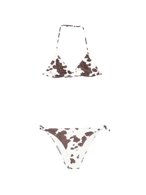 Bikini bambina MC2 Saint Barth bianco e marrone MC2 SAINT BARTH Kids | HOLLY00338L